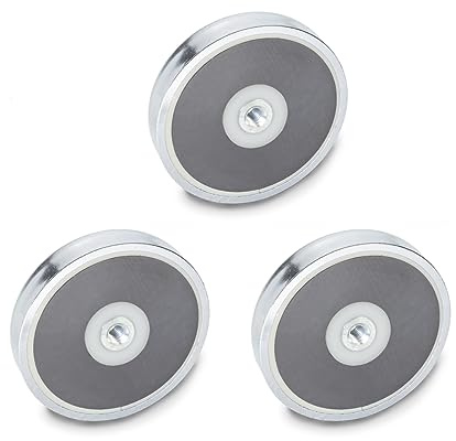 Ganter Normelemente | Imanes de sujeción con rosca interior – GN 50.4-HF-32-M4 | material magnético ferrita dura | 3 unidades