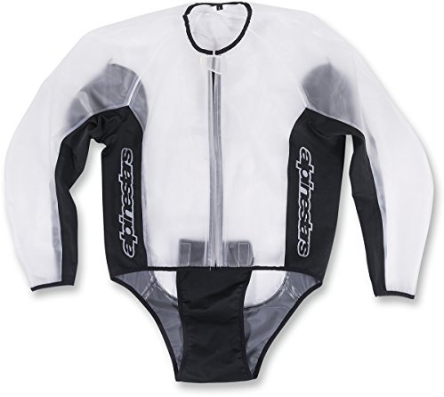 Alpinestars Racing Rain Jacket Motorrad Regenjacken transparent Regenjacke für Herren und Damen Wasserdicht Leichte Windjacke Motorrad Fahrrad Regenmantel Größe M