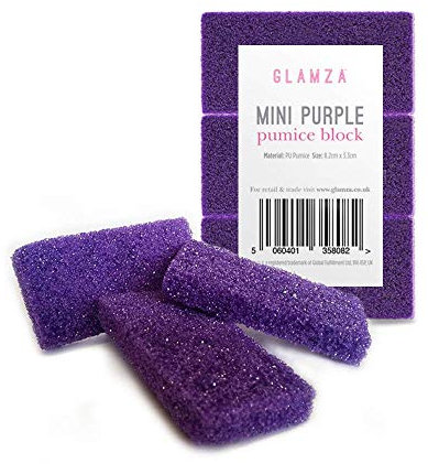 Glamza, pietra pomice sintetica, 4 pezzi, viola