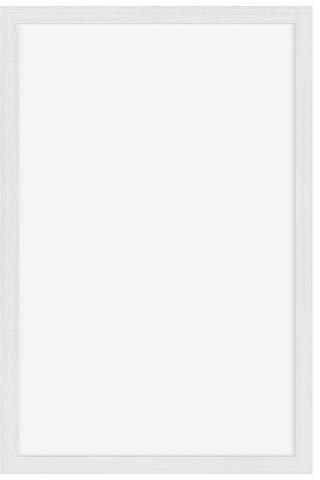 SECURIT - Lavagna da Parete Woody - Per Pennarelli a Gesso Liquido - Per Bar, Ristoranti, Pub, Negozi - Cornice in Legno Laccato - 1 Pennarello a Gesso Liquido Incluso - 30x40cm - Colore Bianco