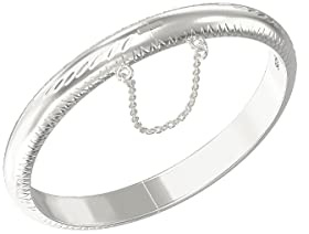 Aeon Pulsera expansible para bebé, plata de ley 925, joyería para bebés de 0 a 5 años, perfecta como regalo de bautizo para niño o niña, caja de regalo y pulido., 41mm internal diameter, Plata de ley