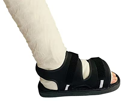 Post Op Shoe for Broken Foot or Toes, Adjustable Medical Walking Shoe for Post Surgery, Surgical Walking Boot Cast, Medical Boot with Foot Cast Cover, Soft Sole, Universal For Left And Right Feet (1 pack)