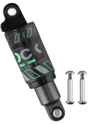 Zoegneer Aluminiumlegierungs-schwarze hydraulische Stoßdämpfer für Fahrrad-Öl-Frühling-hinteres Guts-Mountainbike (D)