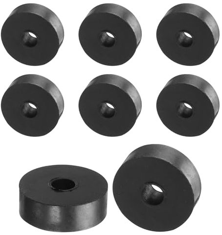QUARKZMAN 8pz Distanziali Gomma 30mm OD, 8mm ID, 10mm Aaltezza Distanziatore Rotondo Antivibrazioni Boccola Anelli Tenuta Rondelle Spessa per Accessori Auto Domestici