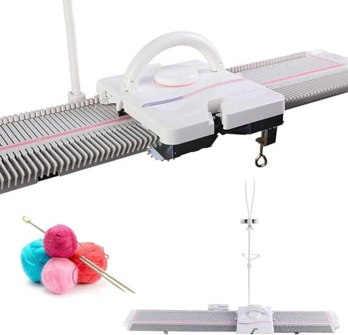 Macchina automatica per maglieria – 150 aghi di spessore medio per uso domestico, filato da 6,5 mm, dimensioni 118 x 36 x 12 cm, ideale per lavori a maglia a mano