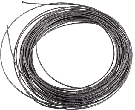 Cable de Acero Inoxidable, 15 Metros Kit Cable Acero Cuerda de Alambre de Metal para Tendedero Exteriores Colgar Luces de Cadena Fotos Jardín