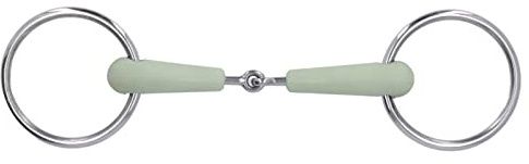 HPZIHUIT Filetto a Bocca di Cavallo da 130 mm con Morso per Cavallo in Acciaio Inossidabile a Catena per Attrezzatura da Allenamento Equestre