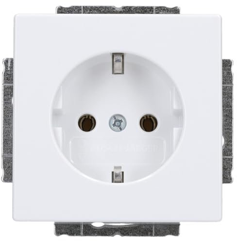 Busch-Jaeger 20 EUC-84 SCHUKO® Steckdosen-Einsatz (Thermoplast) Studioweiß 2CKA002011A3725