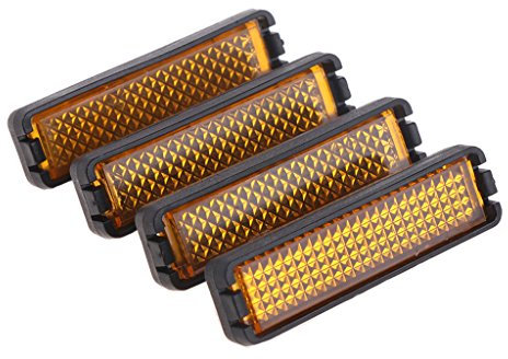 Lergo Fahrrad-Reflektor/Pedalenreflektor, reflektierend, 4 Stück