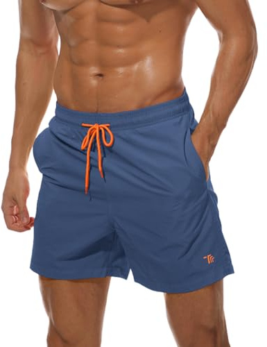 donhobo Men's Swim Trunks Board Shorts Beach Pants Swimming Waterproof Quick Dry Surfing Boardshorts