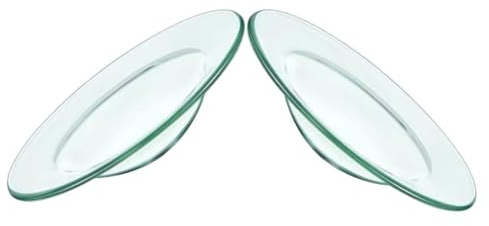 Luxshiny Plaque Chauffante à Parfum pour Brûleur Huiles Essentielles Multifonction 2pcs en Verre et Plat Chauffe-Cire Exquisément Lisse, pour Aromathérapie
