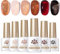 Born Pretty U V Nagellack Transparentes Milch-Gelee Nude Braun Burgund Schwarz - Gel Nagellack Kristall Transparent U V Lack Maniküre und Nagelkunst DIY zu Hause 6PCS