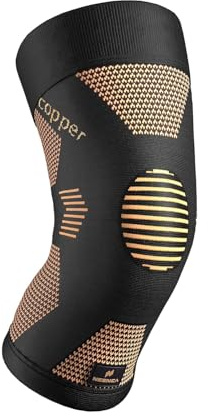 NEENCA Knäbandage av koppar för kvinnor och män, kompressionsbandage för knäsmärta, artrit, ACL, meniskussprickor, ledvärk, knästöd under löpning, träning, fitness och styrketräning