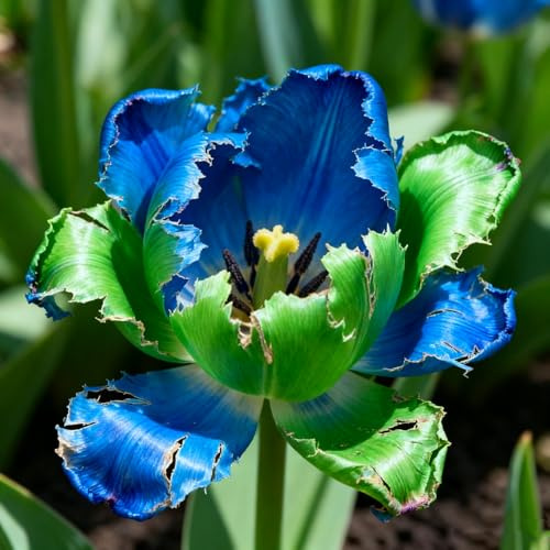 Tulipanes Bulbos/Tulipán/Tulipán perenne-Perfectos para patios y balcones/Que crece exuberantemente en el jardín-6 Rhizomes-D