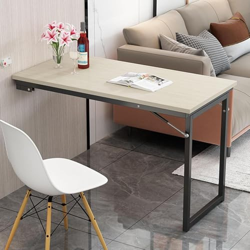 Chaise murale compacte pliante et peu encombrante pour ordinateur portable – Station de travail flottante polyvalente pour ordinateur portable, bureau à domicile, buanderie et petits espaces