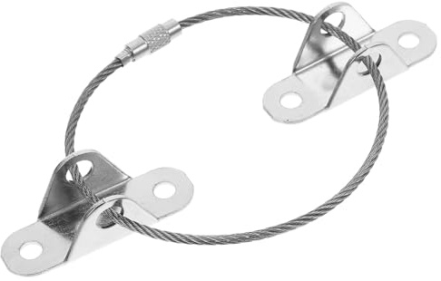 Lurrose Furniture Anti-tip Wall Anchor Straps Steel Wire Set for Proofing Bookshelf Dresser Cabinet Safety, Adjustable Furniture Straps for Leaning Mirror and Drawer Security