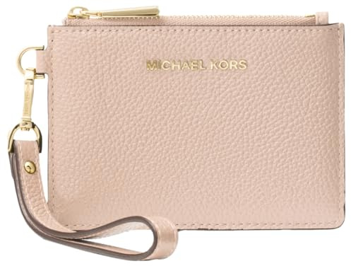 Michael Kors Women's Jet Set Small Coin Purse, Gold-Tone Hardware/Soft Pink, One Size