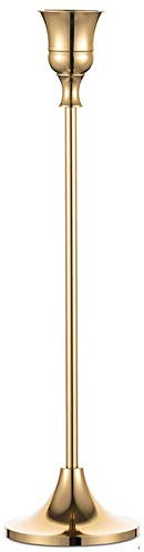 Candelabro Candelabri portacandele Titolari in metallo Candeliere con Romanticismo, vacanze, atmosfera familiare, festa, matrimonio (6,5x23,5 cm)