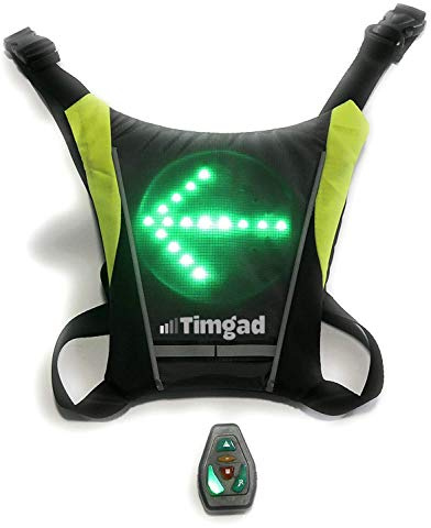 Gilet Clignotant LED de sécurité réfléchissant très Lumineux pour Le vélo, Trottinette électrique, Deux Roues, Hoverboard, gyro-Roue, Jogging, Running, Roller, Skate, Course à Pied, Marche à Pied