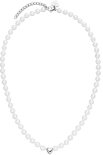 Purelei® Lovely Kette Damen (Silber) – Halskette Damen aus langlebigem Edelstahl – Wasserfeste Kette mit Anhänger – 40-45 cm Länge verstellbar – Halskette für deinen individuellen Look