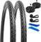 YunSCM 2Pcs Faltbarer 28 Zoll Reifen 28x1.50 700x38C Mantel 40-622 und 2Pcs 700C Schlauch AV48mm Valve kompatibel Bike 700x38C 38-622 700x40C und Fahrrad 28 Zoll Fahrradreifen schlauche
