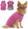 Hjumarayan Wintermantel Hund Klein, Hundemantel für Kleine Hunde Winterjacke Hund Klein Mantel Hund mit Geschirr Offnung, Hundemantel Gefüttert Hund Wintermantel Chihuahua Kleidung, Rose XS