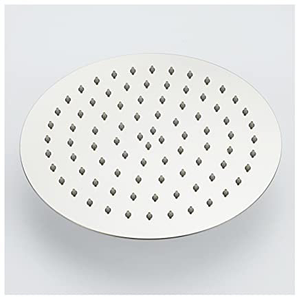 20 cm krom regnduschhuvud ultratunn design tryckförstärkande fast duschhuvud för fantastisk duschupplevelse lätt att rengöra och installera runt regnduschhuvud