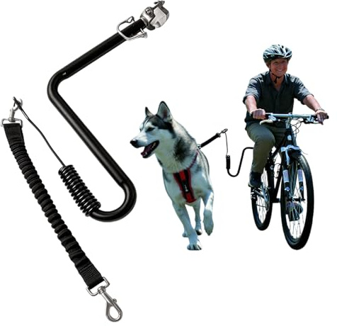 Guinzaglio per cani a mani libere, guinzaglio per bicicletta, guinzaglio rimovibile, facile da installare, guinzaglio per bicicletta, guinzaglio per cani, per allenamento, jogging, ciclismo e attività