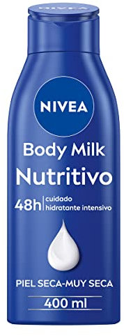 NIVEA Body Milk Nutritivo en pack de 6 (6 x 400 ml), leche corporal para una hidratación profunda durante 48 h, crema hidratante corporal con aceite de almendras