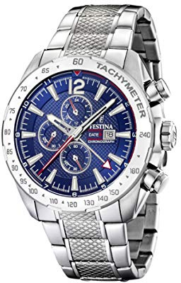 Festina HerrenArmbanduhr Chronograph Quarz Edelstahl F20439/2