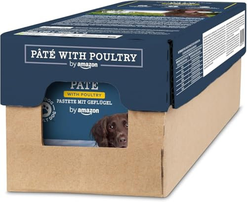 by Amazon Wet Dog Food, Paté with Poultry, 300g, Pack of 10