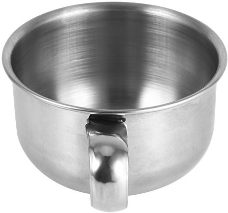 Tbest, Rakskål med lock, Ingtvål, Rostfritt stål, Handtag, Rakkopp, Ny, Metallraktvålsmugg, Skålkopp, Rakhyvelrengöringsskum
