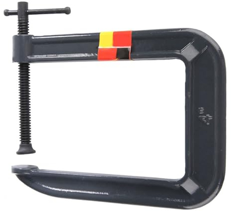 Abrazadera de Carpintería, Abrazadera en C para Trabajo Pesado, Abrazadera U de Garganta Profunda, Herramienta de Carpintería para Sujeción Segura (Espesor de Sujeción Ajustable)