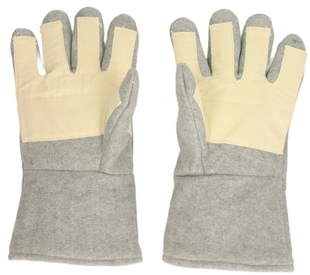 TIEOAXFT ZK30 1 par de Guantes Resistentes al Calor Dedos Separados Manoplas a Prueba de Calor Herramienta for Trabajar Soldadura luvas de soudure