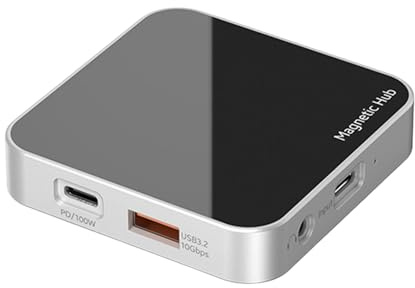 Adaptador USB C de 7/8 puertos PD100W para conexión rápida de dispositivos en entornos empresariales y educativos, conexión de múltiples dispositivos