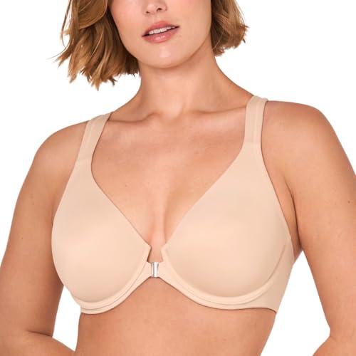 DELIMIRA Dam-bh med brottarrygg och framtill Beige 90C