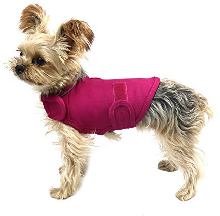 YESTAR Komfort hund ångestlindrande rock, hund ångest lugnande väst sjal, åska skjortor jacka för XS liten medium stor XL hundar (ros XS)