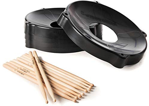 Kawanyo – Ballschale 5er Set mit Drumsticks für Gymnastikbälle als Wegrollsperre – Gymnastikballschale geeignet für Seniorengymnastik, Therapie & Fitness-Kurskonzepte – Sitzball Stapelhilfe