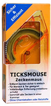 mascota vital Zeckenmaus inkl. Aufbewahrungskammer, Zeckenentfernung für Mensch und Tier, Zeckenhaken, Zeckenentferner +Made in Germany+ (2 Stück)