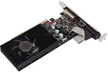 Scheda Grafica GT 610, DDR3 da 2 GB, Supporto DirectX 11 a 64 Bit, Scheda Video da Gioco per PC con GPU a Ventola Singola, PCI Express 2.0, VGA, DVI, HDMI