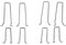 Nesbel - Spüren Sie die Reinheit? Blumenkastenhalter Pflanzkastenhalter für Doppelstab Gitter Gabionen Hochbeete, Set Größe:2 er Set