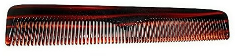 Echterhölter Peine aserrado + hecho a mano aprox. 18 cm – normal + dientes anchos Havanna marrón para mujer y hombre (23509)