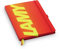 LAMY paper Softcover A5 Notizbuch 810- Format DIN A5 (145 x 210 mm) in der Farbe glossy red Lineatur, 192 Seiten und elastischem Verschlussband
