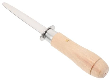 BESTonZON 1 Pc Coltello Da Consumo Coltello Per Ostriche Giapponese Coltello Per Aprire Le Ostriche Apri Guscio Apri Ostriche in Acciaio Ostrica Di Mare Acciaio Inossidabile Noce