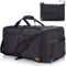 BATRC Faltbare Reisetasche für Herren & Damen, 55L Groß Weekender Übernachtungstasche mit Schuhfach, wasserdichte Handgepäck Tasche/Sporttasche (schwarz)