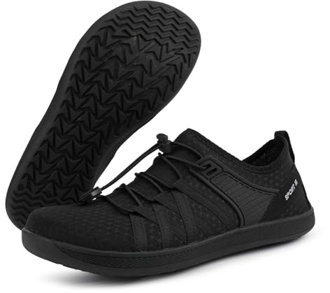 Hot Dingding Barefoot Shoes Women Men Lightweight Running Trainers Wide Toe Comfortable Walking Shoes for Fitness Yoga Unisex Black
