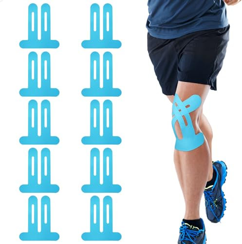 10 pièces Tape Kinesiologie, Bande de Kinésiologie de Sport pour Les Muscles, Bande Kinesiologie pour Le Fitness, La Course à Pied et Le Cyclisme