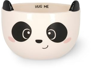 Legami - Tazza in Gres per Cereali Buongiorno! Tema Panda, Tazza per la Colazione, Utilizzabile in Microonde, Lavabile in Lavastoviglie, Capacità fino a 400 ml, 12 x 9 cm