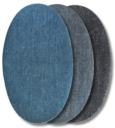 Lot de 6 genouillères pour pantalon, lot de jeans, patchs thermocollants pour réparation de survêtement, coudière adhésive pour fer à repasser, patchs adhésifs.