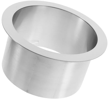 HOUDERCO Goulotte à Déchets Ronde Acier Inoxydable Pour Comptoirs Salles De Bains Et Cuisines Avec Œillet Intégré Pour Rangement Facile